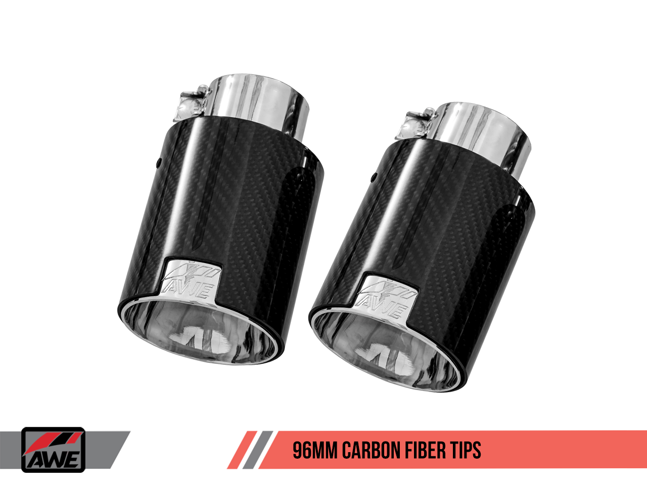 AWE Touring Edition Exhaust for B9 S4 - Resonated for Performance Catalyst - Carbon Fiber Tips