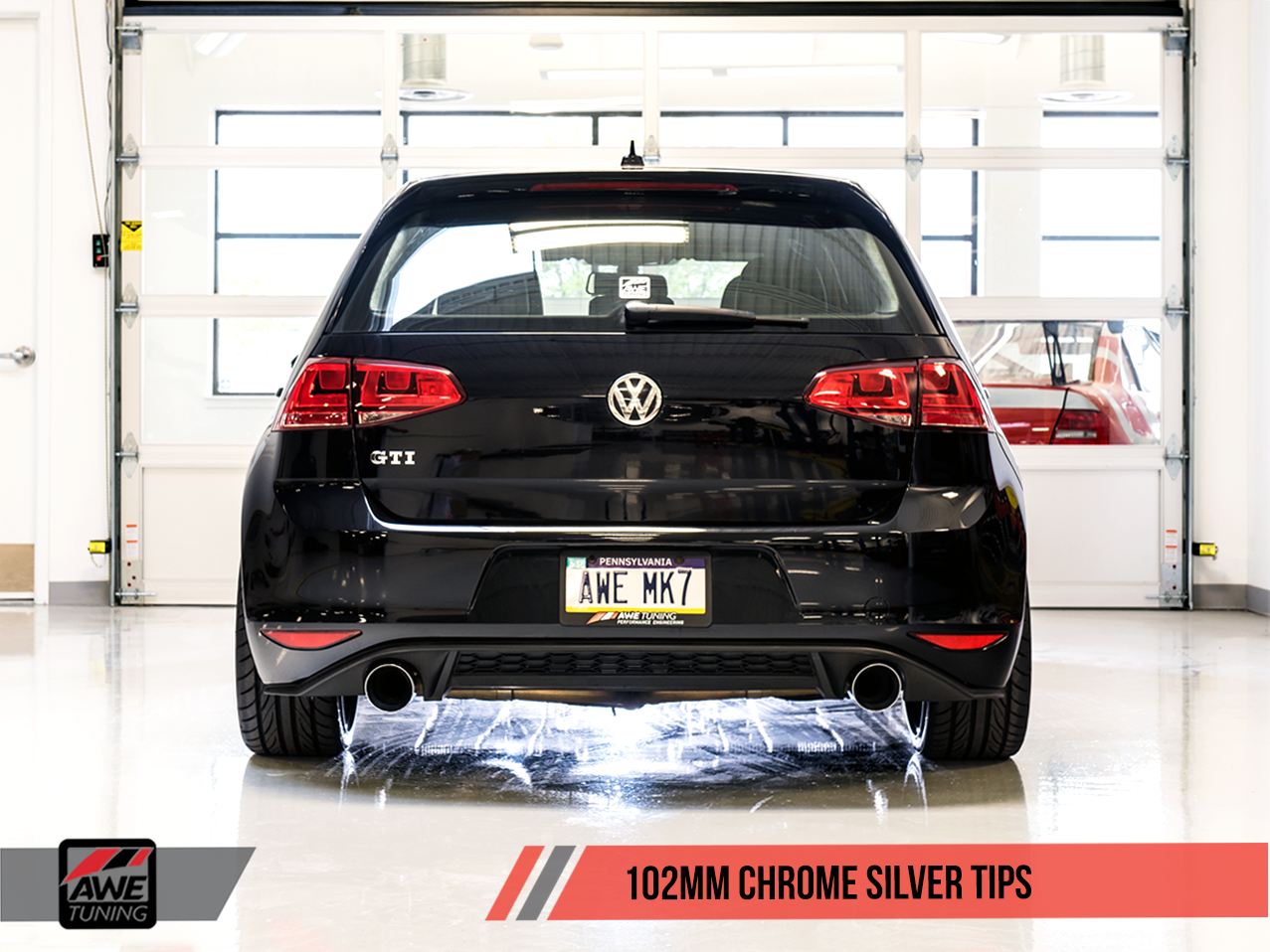 AWE Touring Edition Exhaust for VW MK7 GTI - Chrome Silver Tips