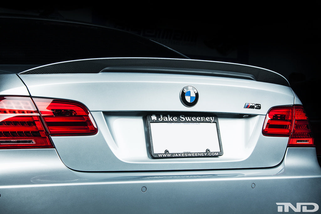 BMW M Performance E92 3-Series Carbon Trunk Spoiler + CRT Stripe