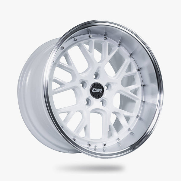 ESR Wheels CS11 18" 5x112 Gloss White W/ Machined Lip