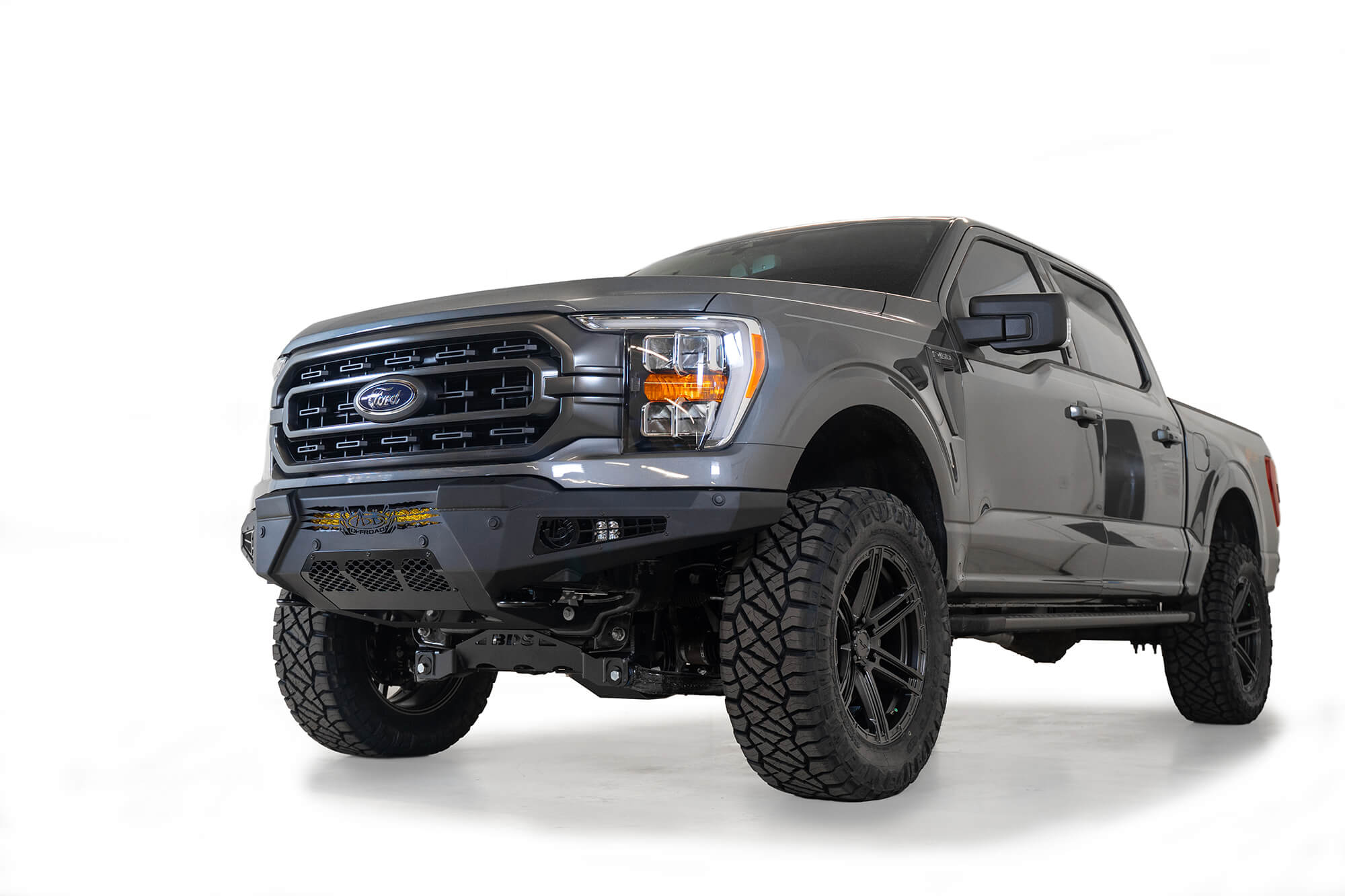 ADDICTIVE DESERT DESIGNS HONEYBADGER FRONT BUMPER: 2021+ FORD F-150