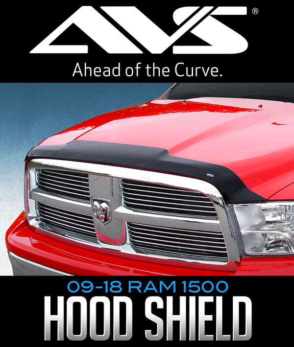 AVS AEROSKIN LOW PROFILE HOOD SHIELD: 2009-2018 RAM 1500 - 0