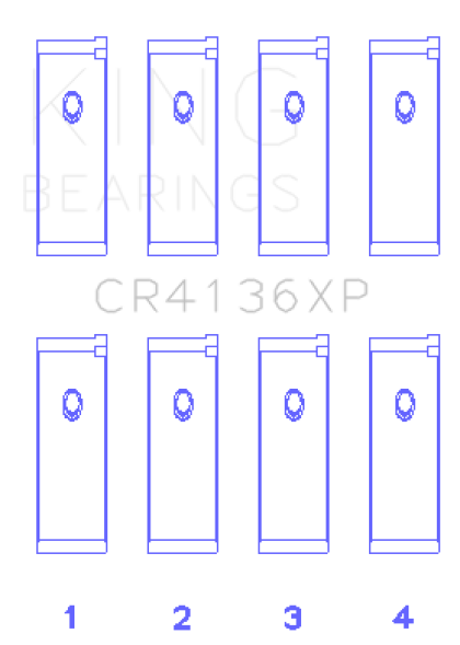 King Nissan SR20DE/DET RWD (2.0L) (Size .026) Connecting Rod Bearing Set - 0