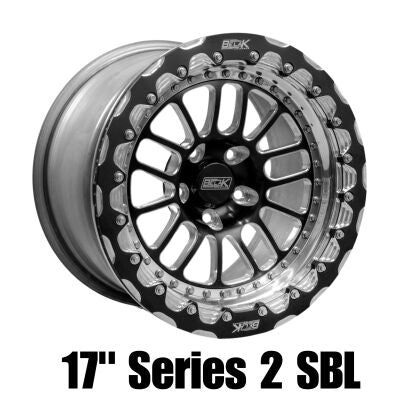 Belak 17x10 / 7in BS / 6x127 BP / High Pad / Series 2 Wheel - Single Beadlock w/ Gloss Black Lips