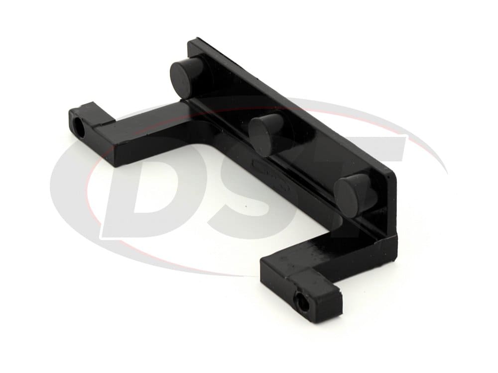 Daystar License Plate Bracket for Roller Fairlead Isolator Black