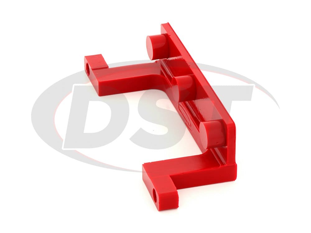 Daystar License Plate Bracket for Roller Fairlead Isolator Red