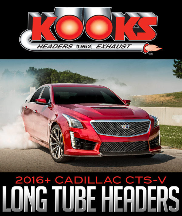 KOOKS STAINLESS STEEL STEPPED LONG TUBE HEADERS: 2016+ CADILLAC CTS-V