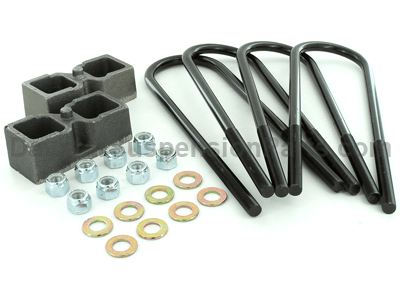 Daystar 2005-2019 Ford F-250 4WD (with Dana 60 Axle) - 2in Rear Block & U-Bolt Kit