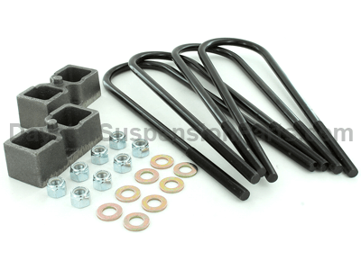 Daystar 2005-2018 Ford F-350 4WD (w/Dana 70 Axle) - 2in Rear Block & U-Bolt Kit