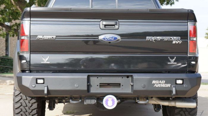 Road Armor 09-14 Ford F-150 Stealth Rear Winch Bumper - Tex Blk - 0