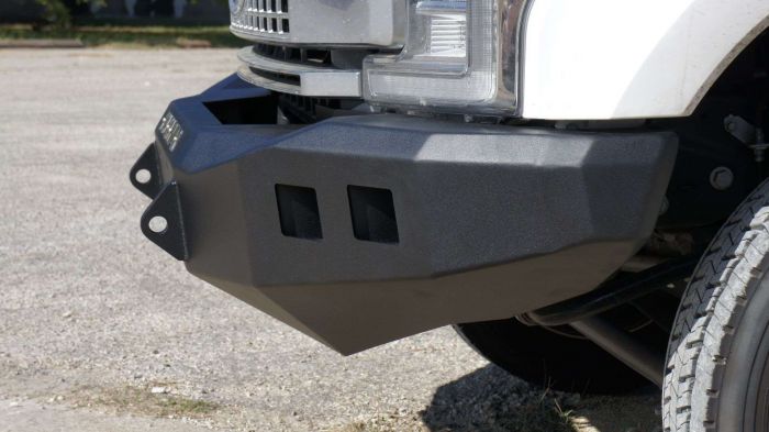 Road Armor 17-20 Ford F-250 Stealth Wide Fender Flare Front Winch Bumper - Tex Blk - 0