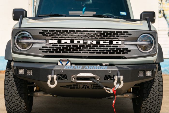 Road Armor 2021+ Ford Bronco Stealth Front Winch Bumper - Tex Blk - 0