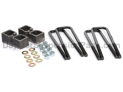 Daystar 1988-2017 Chevy Silverado 1500 2WD/4WD - 2in Rear Block & U-Bolt Kit