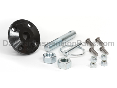 Daystar Hood Pin Kit Black Single Incl Polyurethane Isolator Pin Spring Clip and Related Hardware