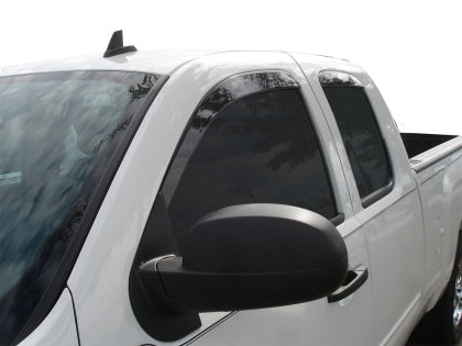 AVS 07-13 Chevy Silverado 1500 Ext. Cab Ventvisor Low Profile Deflectors 4pc - Smoke - 0