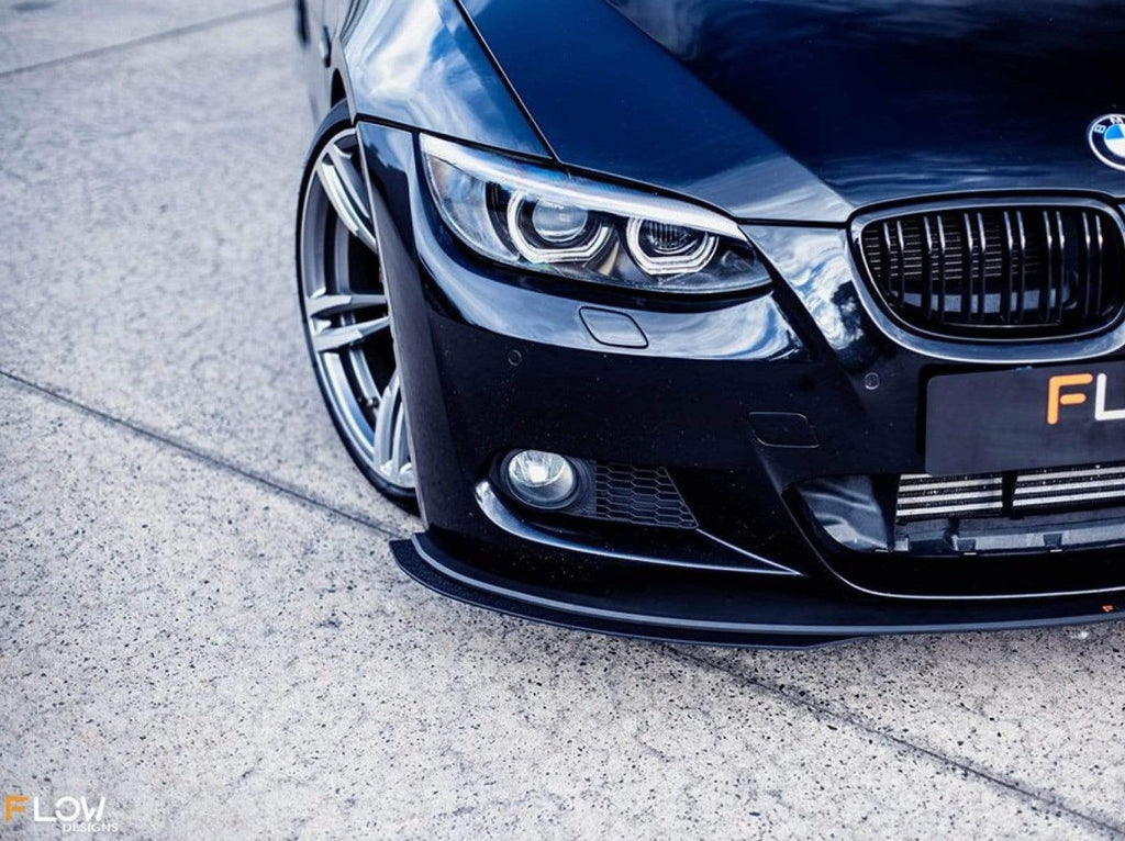 Flow Designs E92 M Sport Front Lip Splitter Extensions (Pair) - 0