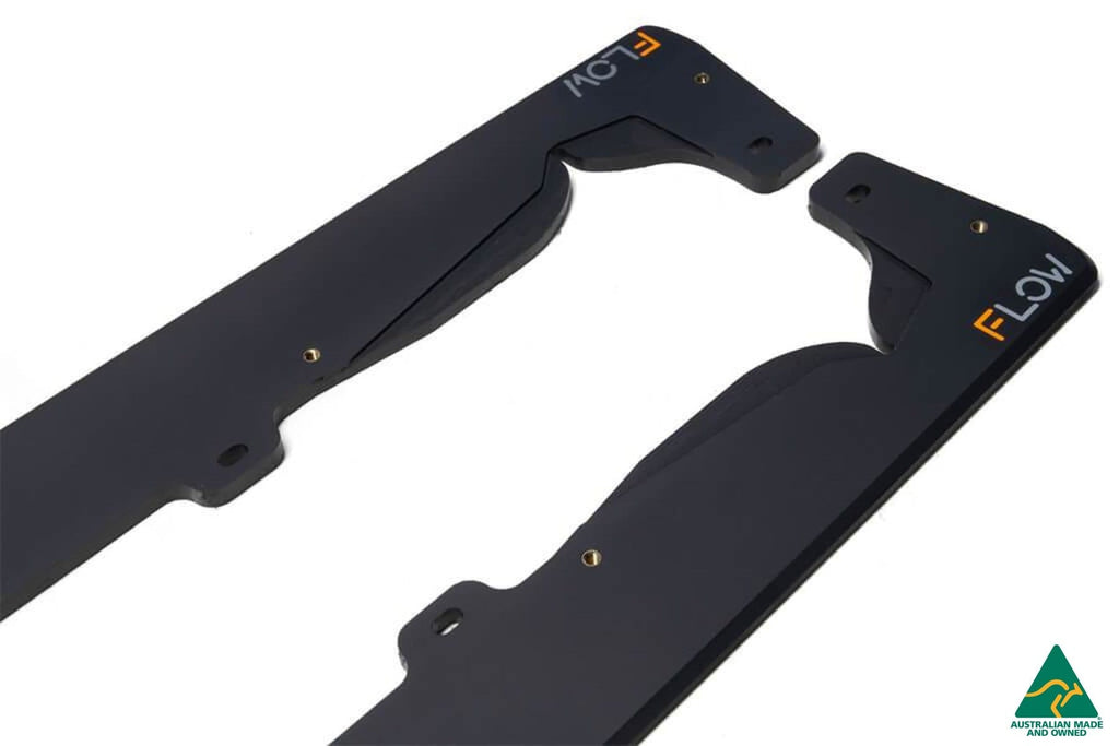 Flow Designs E92 M Sport Side Skirt Extension Splitters V3 (Pair)