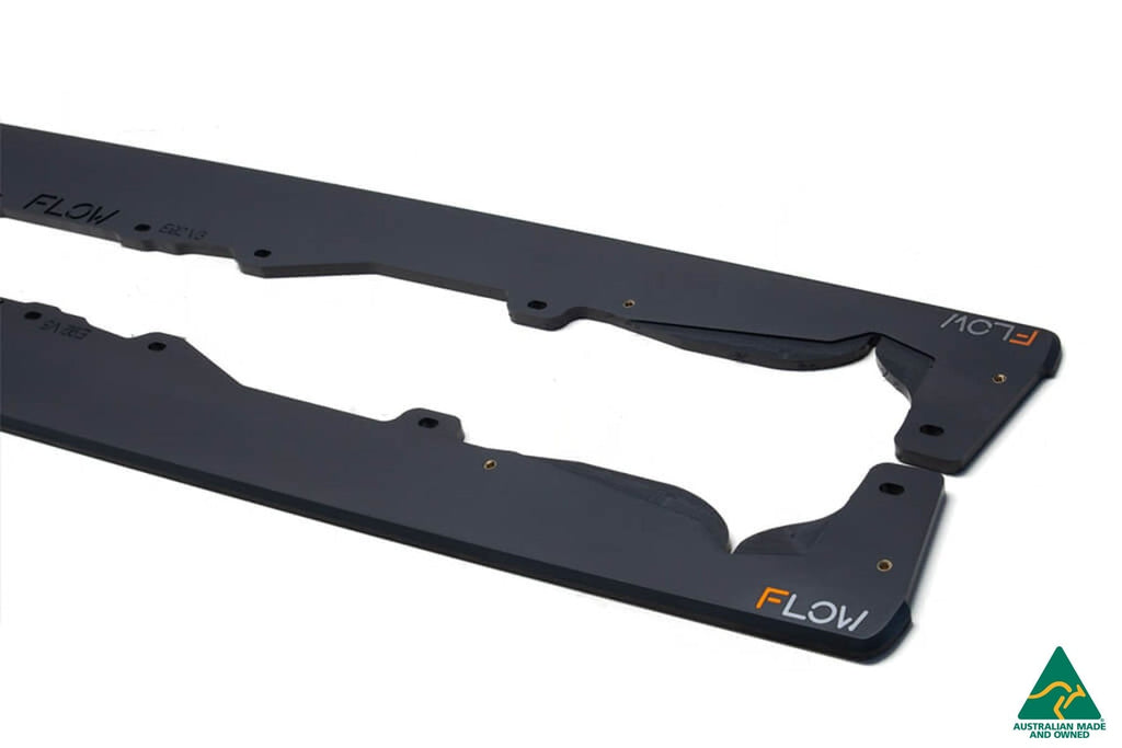 Flow Designs E92 M Sport Side Skirt Extension Splitters V3 (Pair)