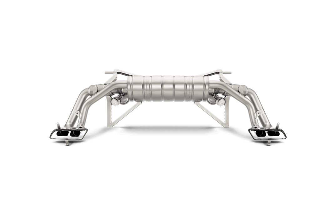 AKRAPOVIČ SLIP-ON LINE TITANIUM EXHAUST SYSTEM: 2016–2018 AUDI R8 COUPÉ/SPYDER