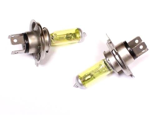 EmK H4 Pure Yellow Headlight Bulb Set