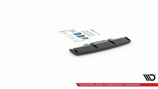 Maxton Design Central Rear Splitter - VW Golf R Mk8 | VW-GO-8-R-RD1G