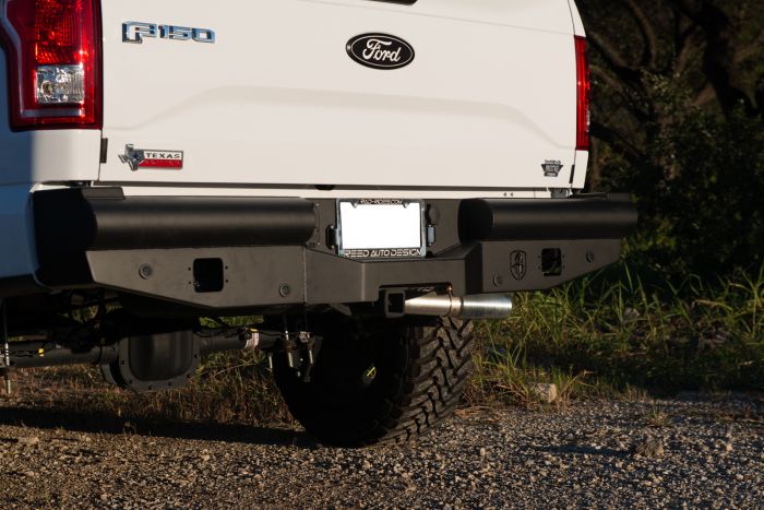 Road Armor 15-17 Ford F-150 Vaquero Rear Non-Winch Bumper - Tex Blk - 0