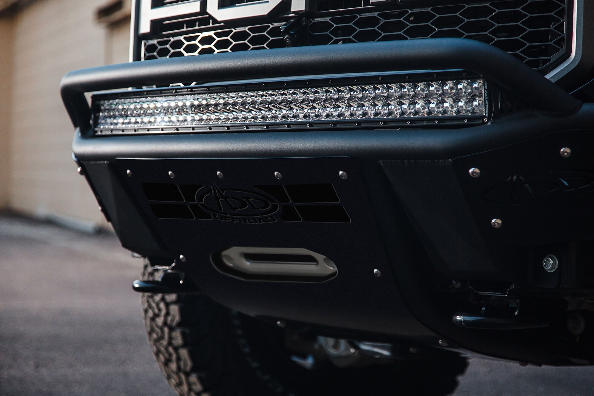 Addictive Desert Designs 17-18 Ford F-150 Raptor Stealth R Front Bumper w/ Winch Mount - 0