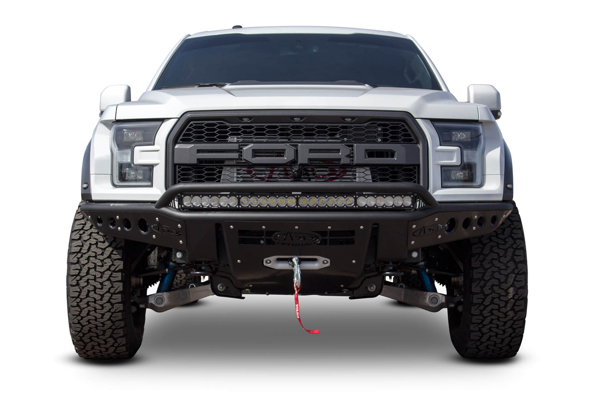 Addictive Desert Designs 17-18 Ford F-150 Raptor Stealth R Front Bumper w/ Winch Mount