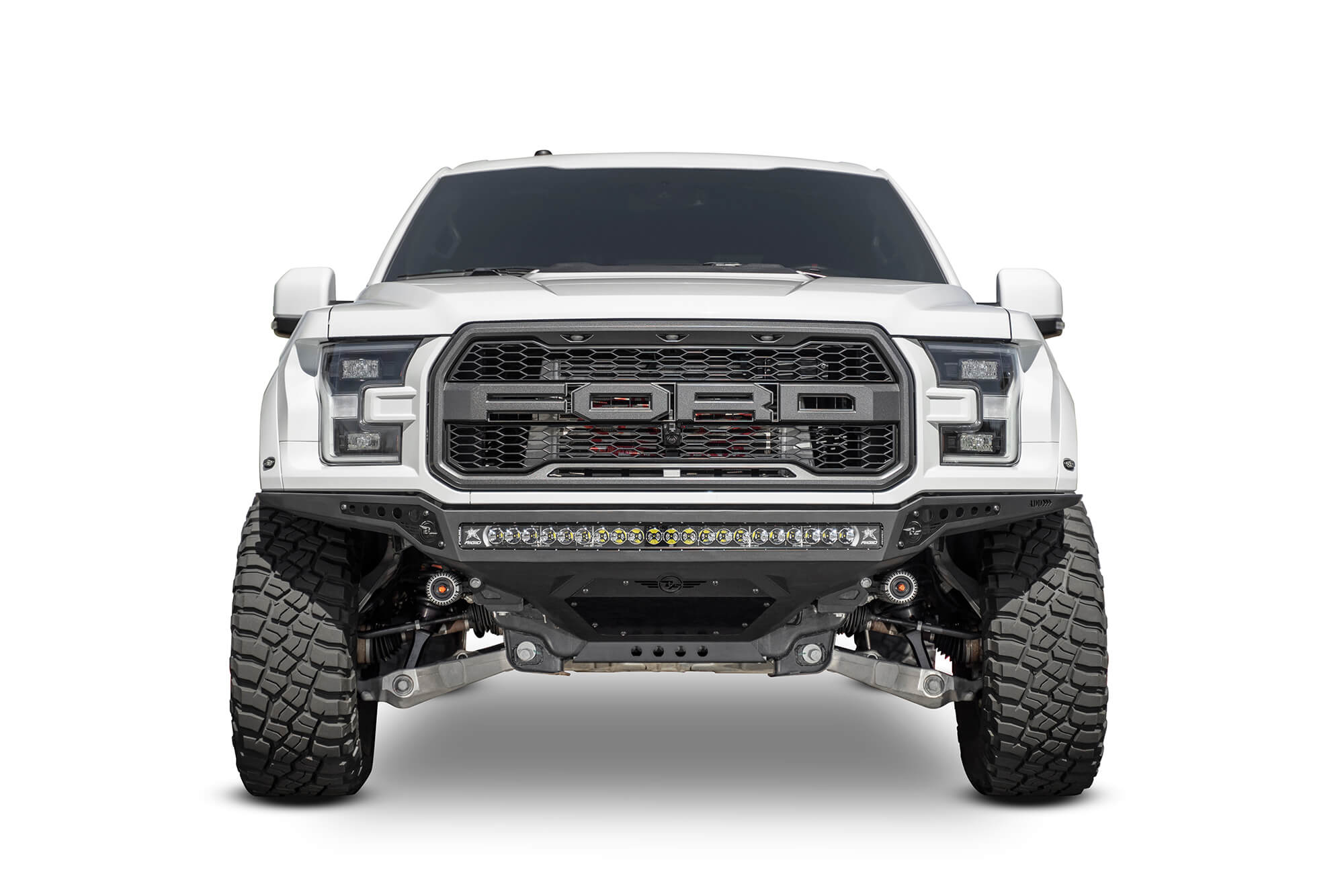 Addictive Desert Designs 17-20 Ford F-150 Raptor Rock Fighter Frame Cut Front Bumper