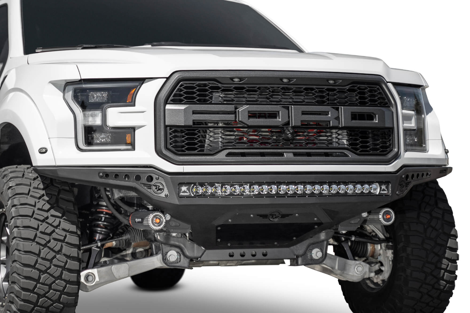 Addictive Desert Designs 17-20 Ford F-150 Raptor Rock Fighter Frame Cut Front Bumper