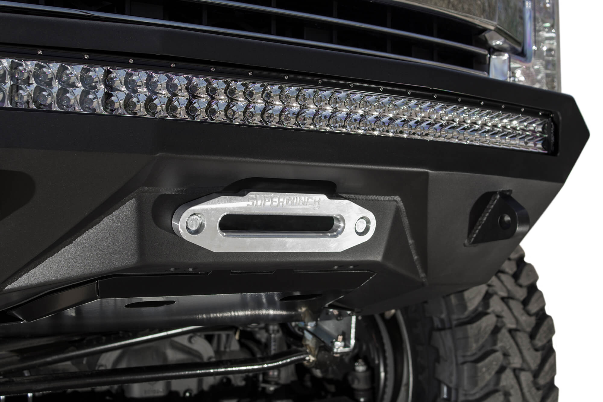 Addictive Desert Designs 17-18 Ford F-250 Super Duty Stealth Fighter Front Bumper w/ Winch Mounts