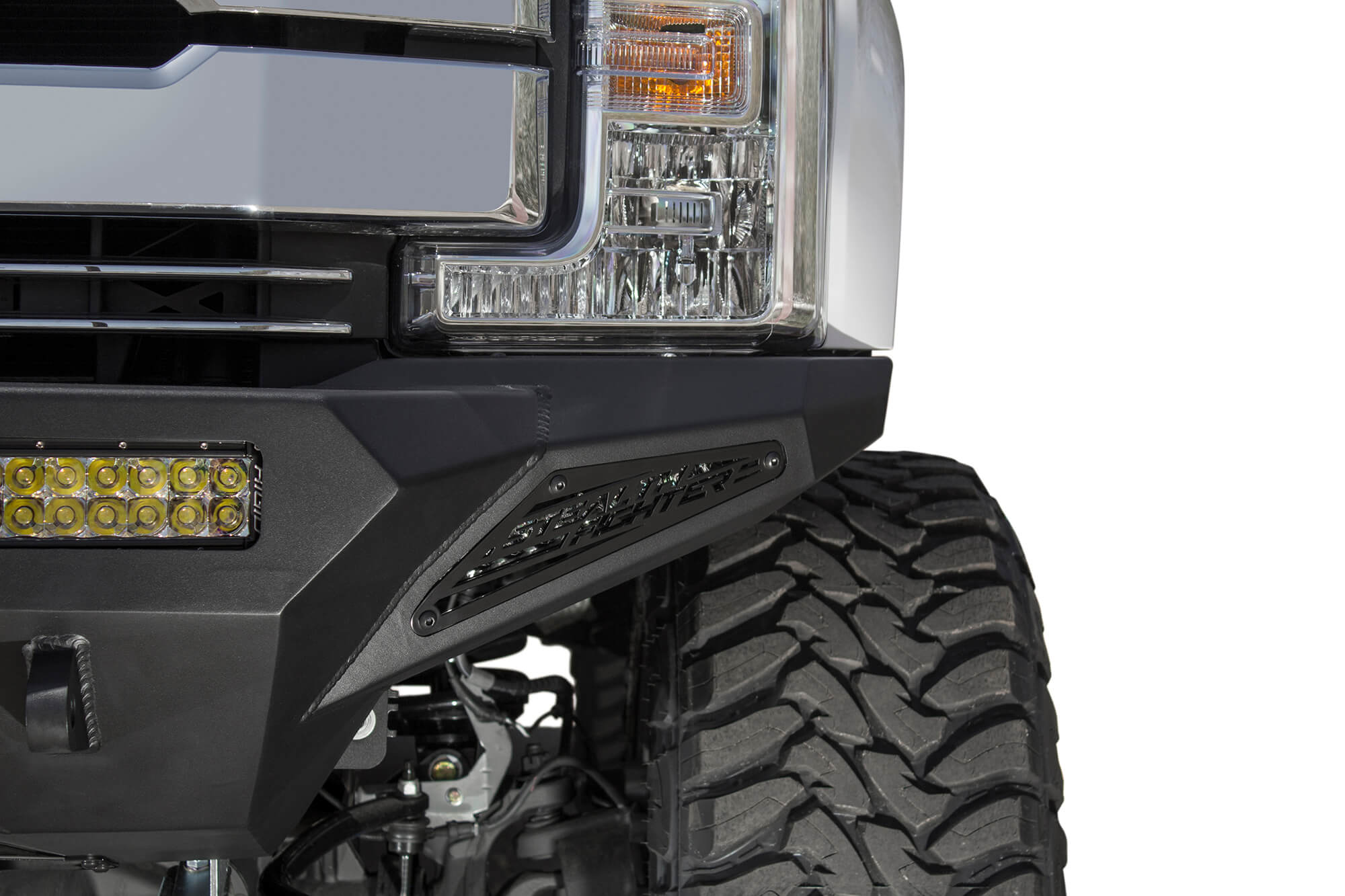 Addictive Desert Designs 17-18 Ford F-250 Super Duty Stealth Fighter Front Bumper w/ Winch Mounts