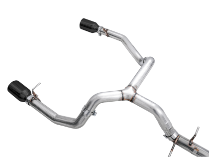 AWE 0FG Catback Split Rear Exit Exhaust for 4th Gen Silverado/Sierra 1500 5.3L (Flat Bumper) - Dual Diamond Black Tips