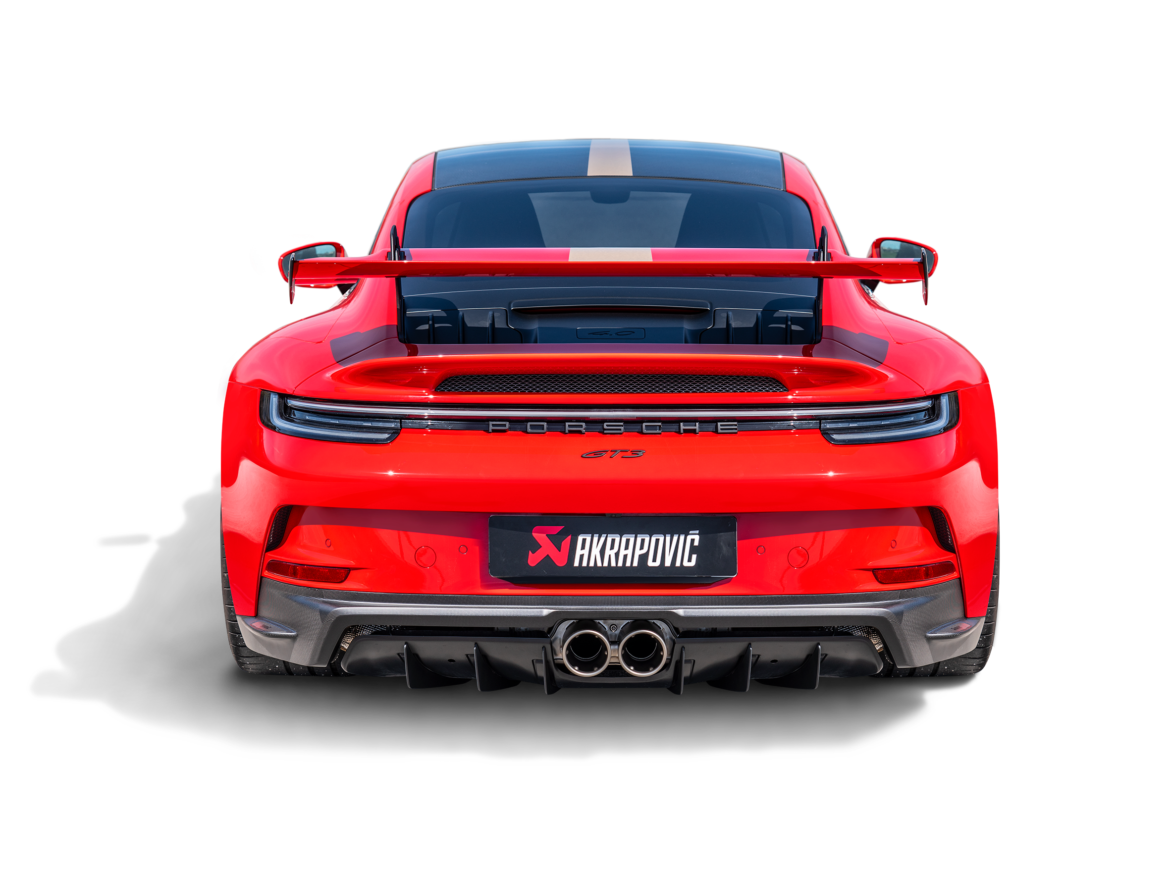 Akrapovic 21-22 Porsche 911 GT3/GT3 RS (992) Rear Carbon Fiber Diffuser - Matte - 0