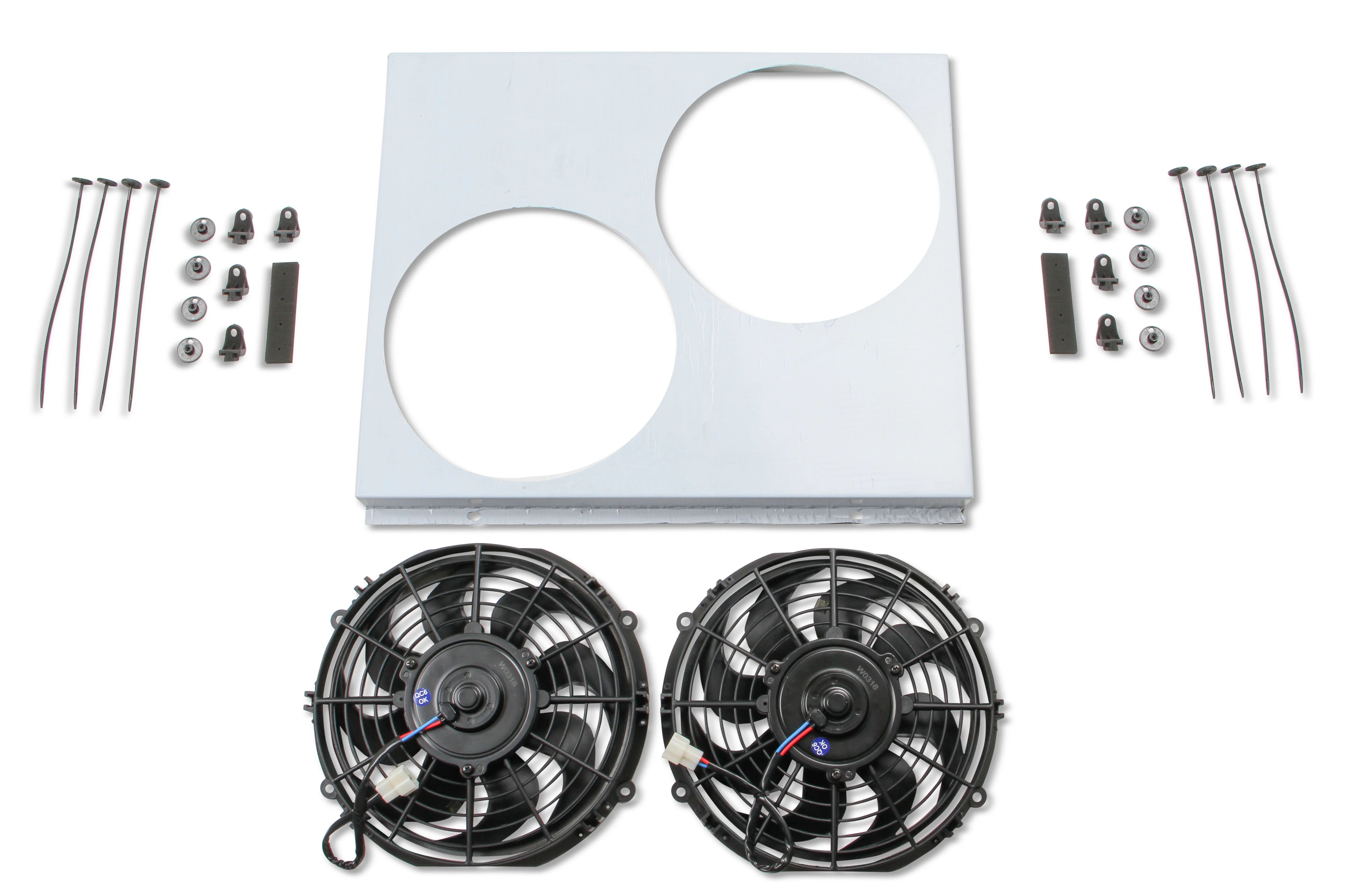 Frostbite Fan/Shroud Pkg - Economy Series 2x10 fans - fits FB147, FB148, FB149, FB301, and FB307 radiators