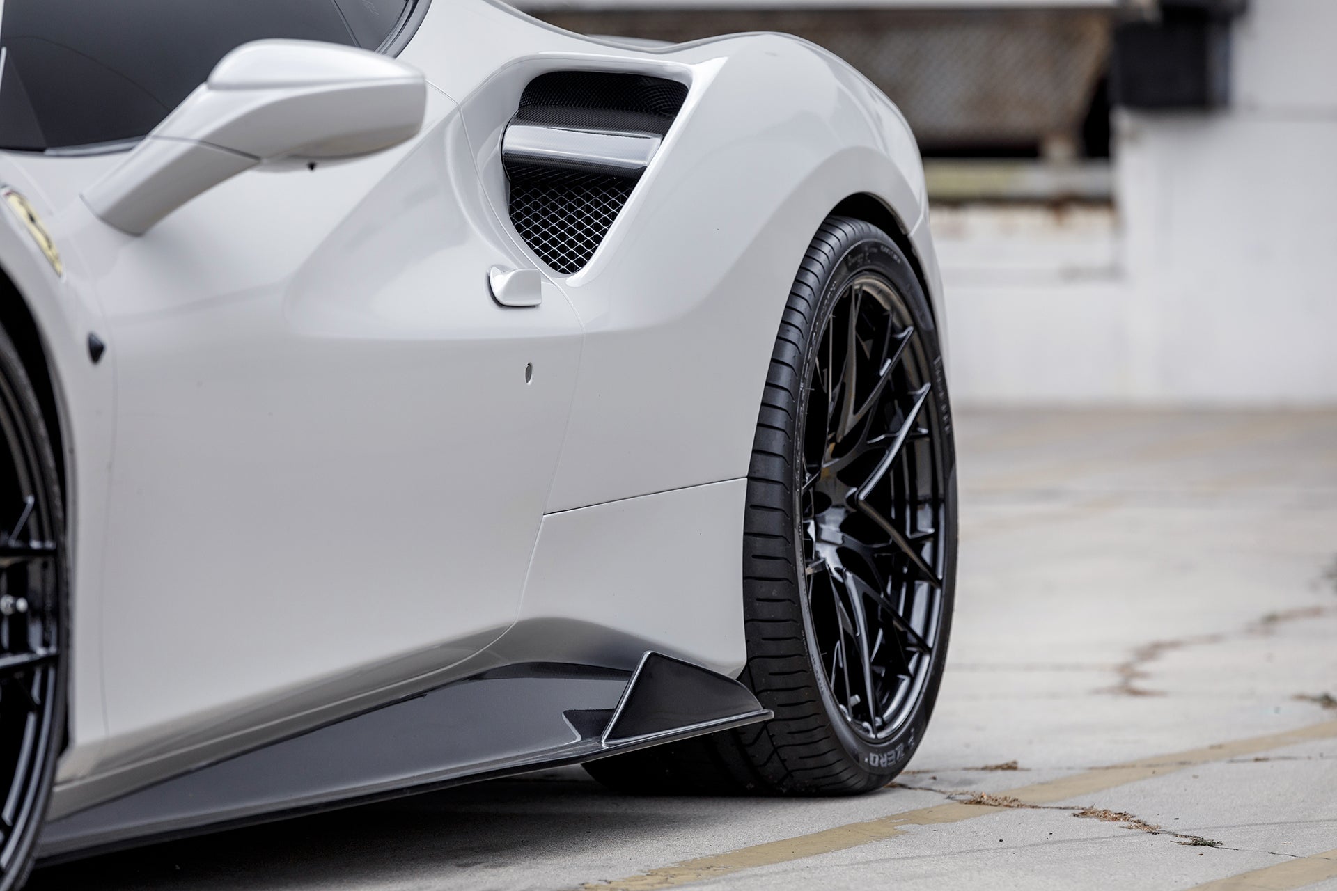 AERO 488 Aero Sideskirts Carbon Fiber PP 1x1 Glossy