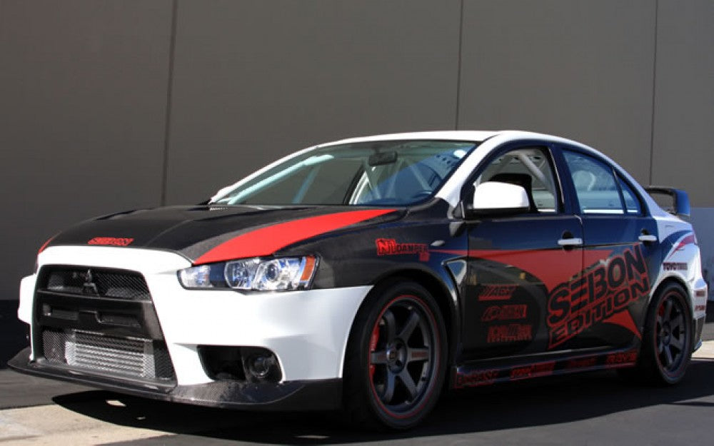 Carbon Fiber Fenders For 2008 -2015 Mitsubishi Lancer EVO X (10mm Wider)