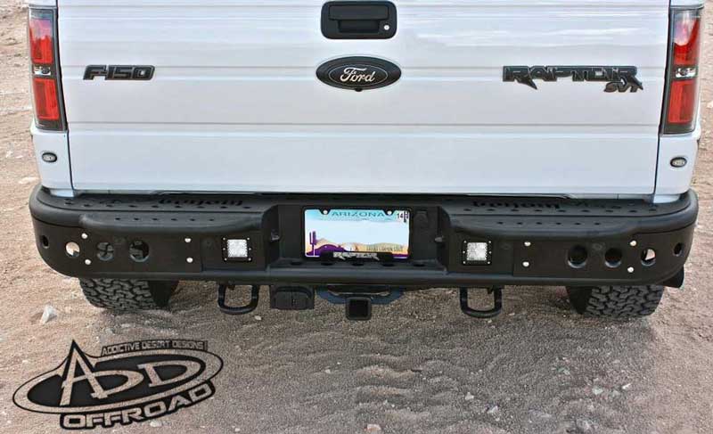 Addictive Desert Designs 10-14 Ford F-150 Raptor Venom Rear Bumper w/ Backup Sensor Cutouts