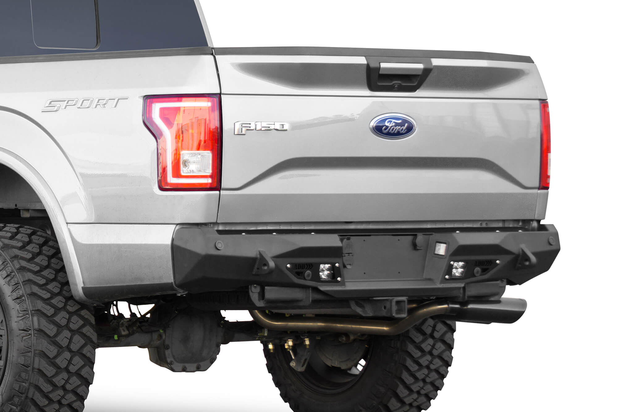 Addictive Desert Designs 15-18 Ford F-150 Stealth Fighter Rear Bumper w/ Backup Sensor Cutout