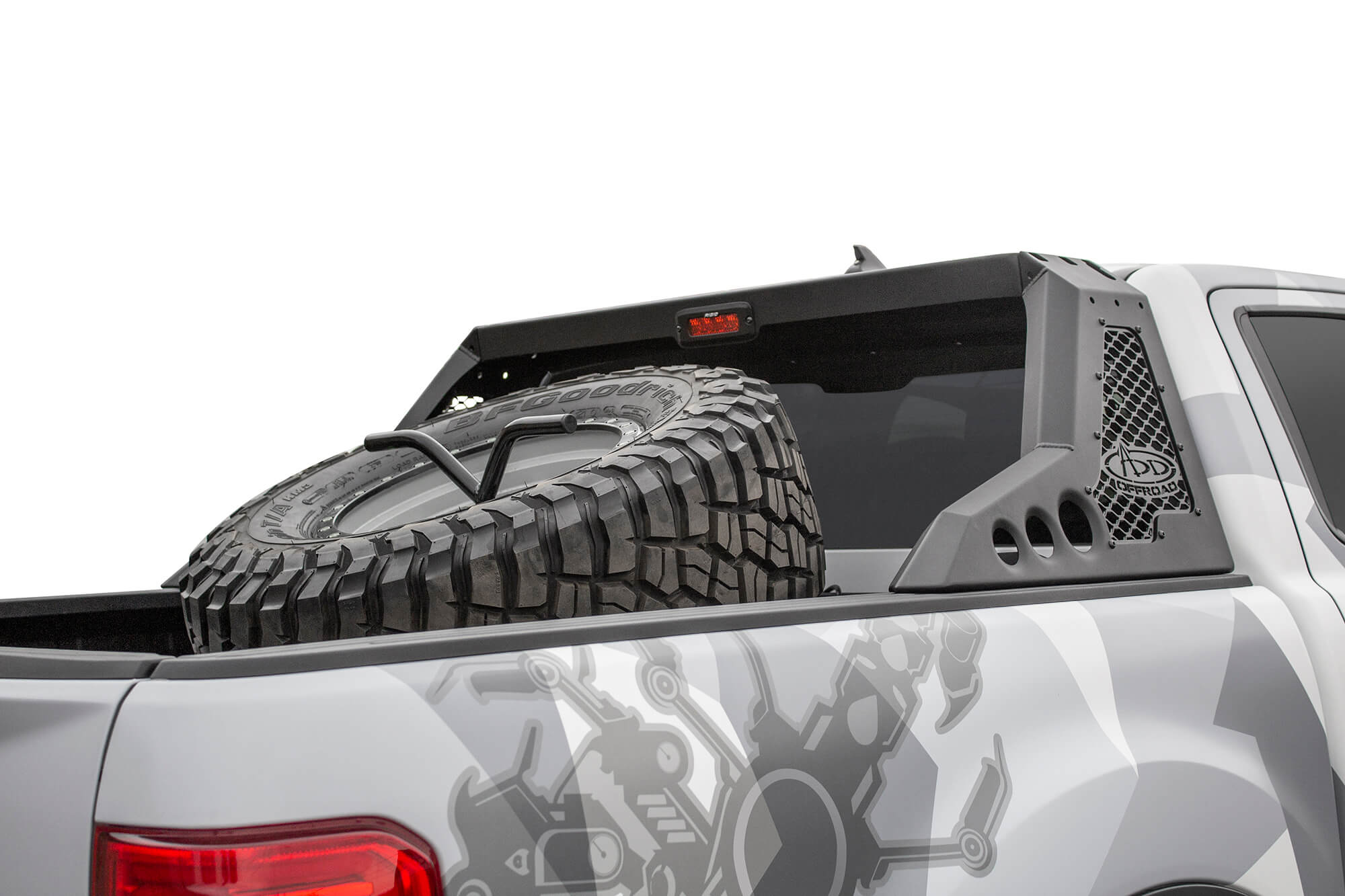 Addictive Desert Designs 2019 Ford Ranger HoneyBadger Chase Rack Tire Carrier (Req C995531410103)