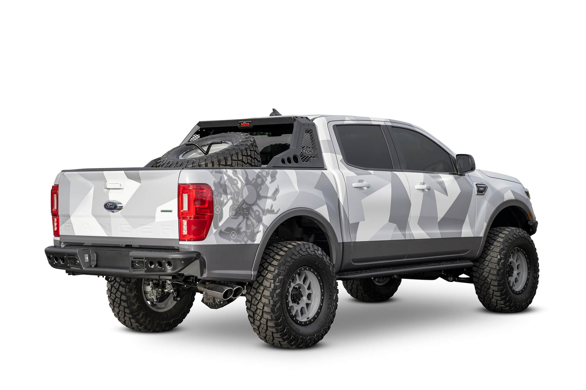 Addictive Desert Designs 2019 Ford Ranger HoneyBadger Chase Rack Tire Carrier (Req C995531410103)