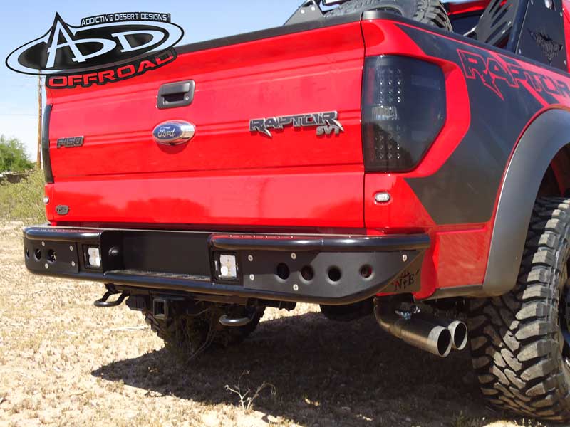 Addictive Desert Designs 10-14 Ford F-150 Raptor Venom Rear Bumper w/ Backup Sensor Cutouts