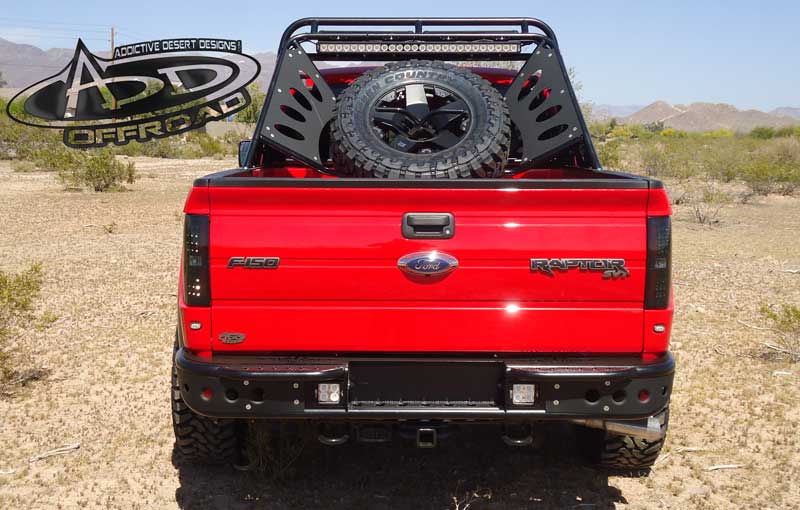 Addictive Desert Designs 10-14 Ford F-150 Raptor Venom Rear Bumper w/ Backup Sensor Cutouts