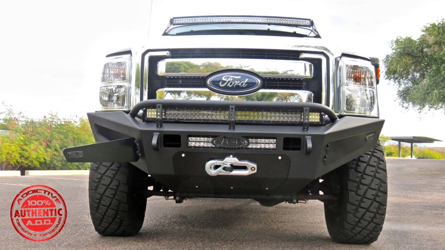 Addictive Desert Designs 11-16 Ford F-250 Super Duty HoneyBadger Front Bumper w/ Storage Box