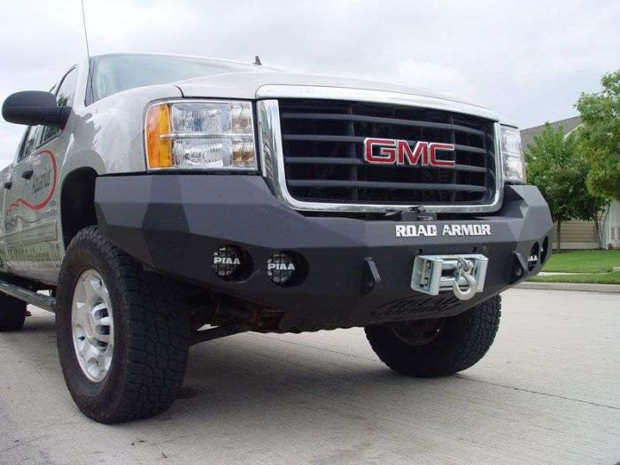 Road Armor 08-10 GMC 2500 Stealth Front Winch Bumper - Tex Blk