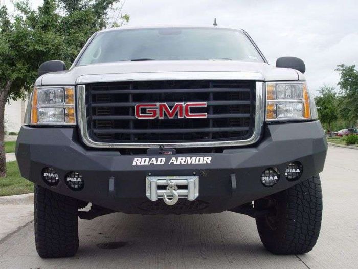 Road Armor 08-10 GMC 2500 Stealth Front Winch Bumper - Tex Blk - 0