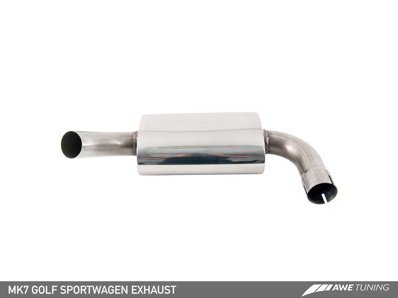 AWE Track Edition Exhaust for VW MK7 Golf SportWagen - Chrome Silver Tips (90mm)