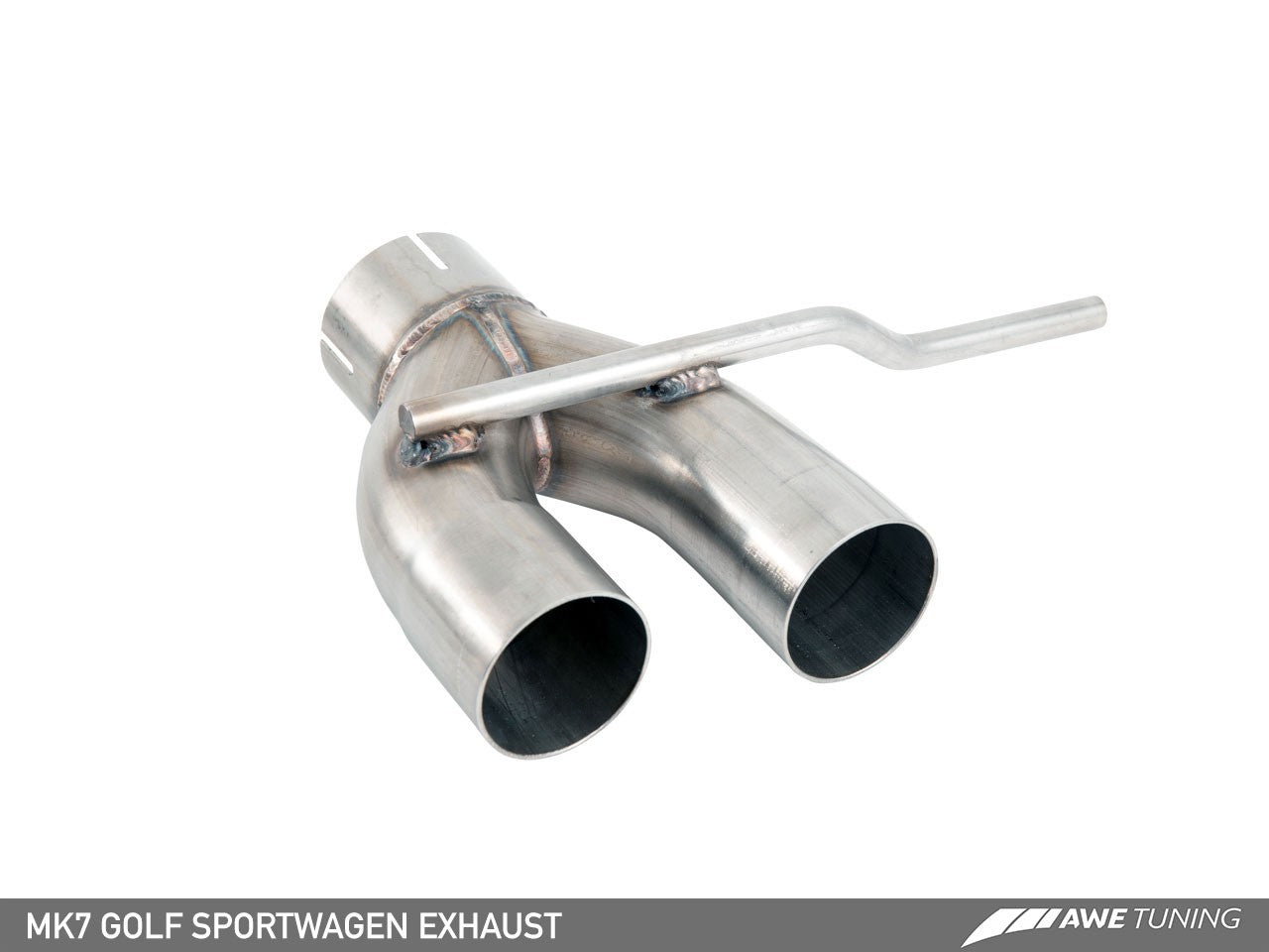 AWE Track Edition Exhaust for VW MK7 Golf SportWagen - Chrome Silver Tips (90mm)