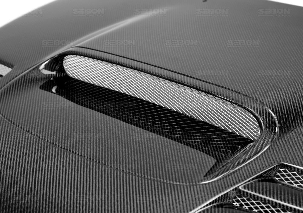 CWII-STYLE CARBON FIBER HOOD FOR 2008-2014 SUBARU WRX / STI