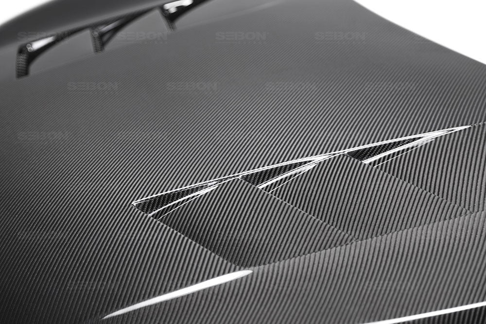 TS-Style Carbon Fiber Hood For 2016-2021 Honda Civic 2DR/4DR